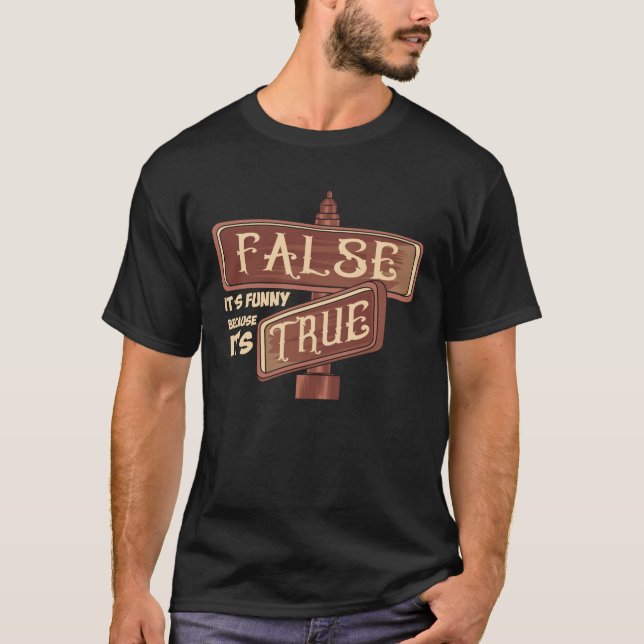 Programmeringskoder True False T Shirt (Framsida)