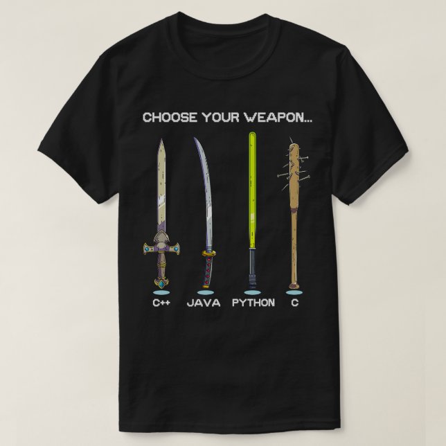 Programmeringsspråk Välj en webbdator T Shirt (Design framsida)