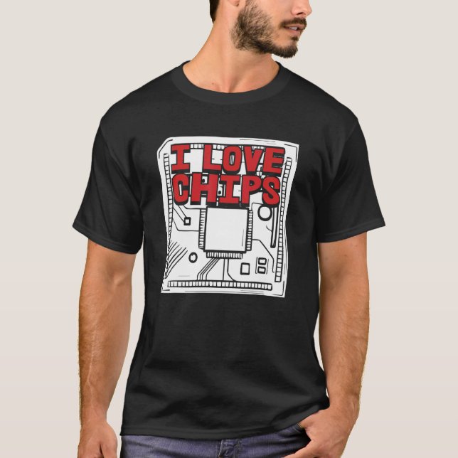 Programmerkod för utvecklarSoftware i Kärlek Chip T Shirt (Framsida)