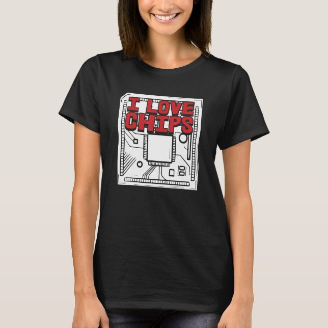 Programmerkod för utvecklarSoftware i Kärlek Chip T Shirt (Framsida)