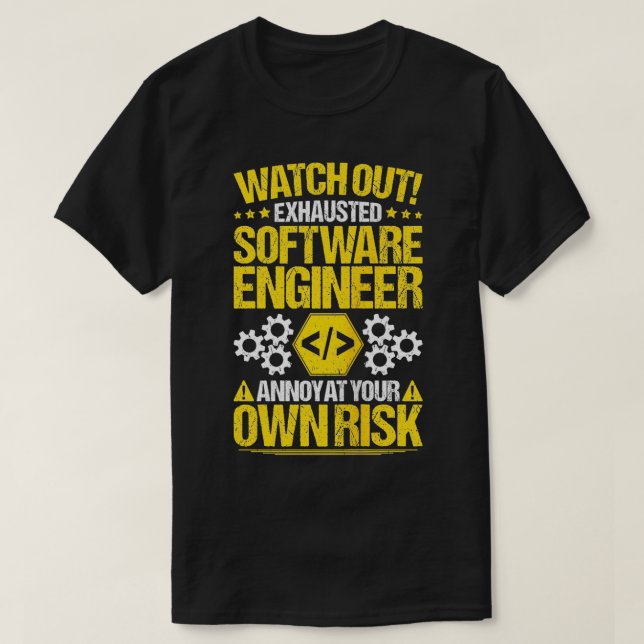 Programmerkod Utvecklare - motor för Software av e T Shirt (Design framsida)