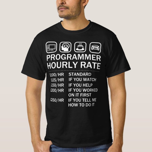 Programmerkodefader Software Ingenjör Hackers T Shirt (Framsida)