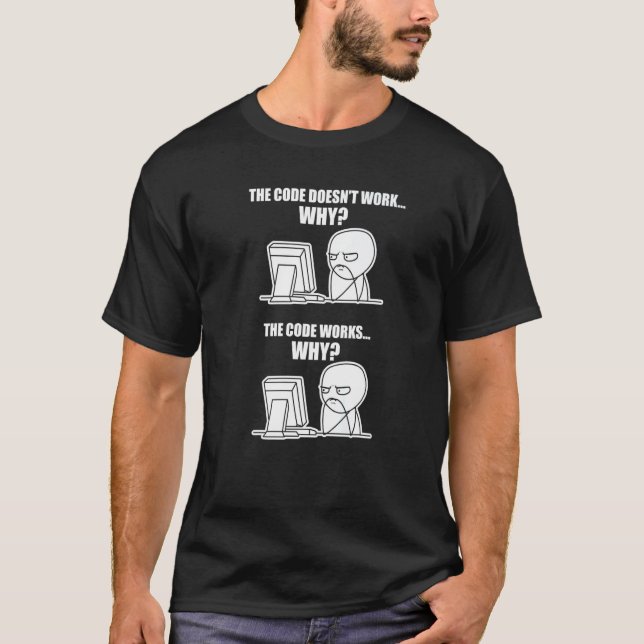 Programmerkoden fungerar varför PM T Shirt (Framsida)