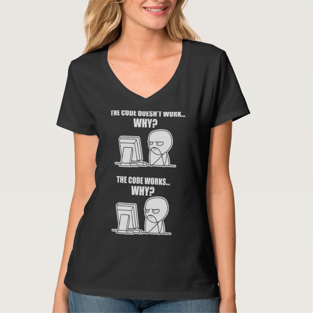 Programmerkoden fungerar varför PM T Shirt (Framsida)