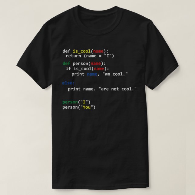 Programmerkoder för programkodning, Computer Scien T Shirt (Design framsida)