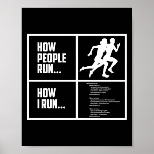 Programmerkoder Hur People Springa hur jag Springa Poster