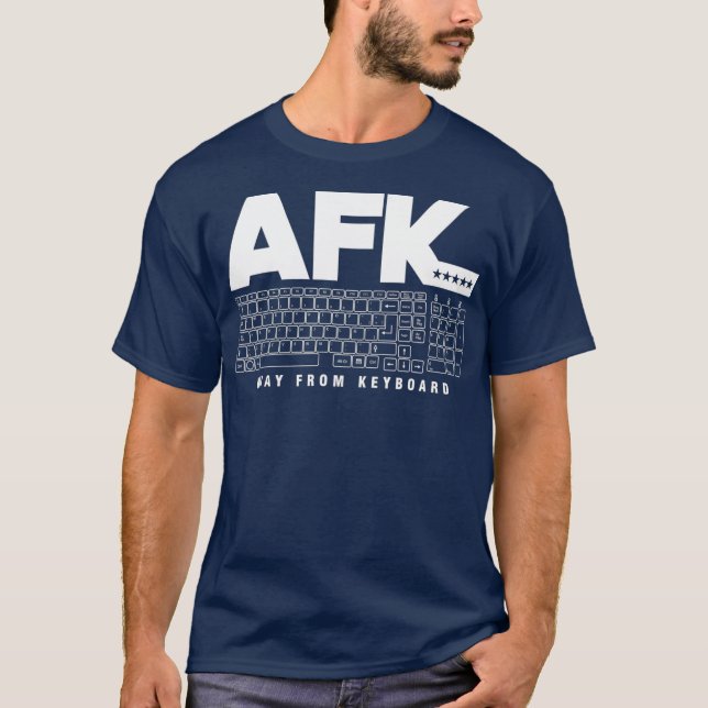 Programmerkodning AFK från Tangentbord T Shirt (Framsida)