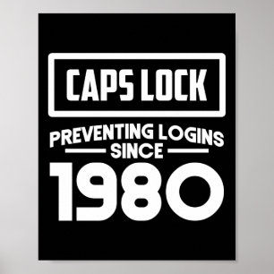 Programmerkodning Caps Lock förhindrar inloggninga Poster