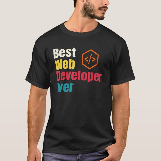 Programmerkodningskomponent för bästa Webben-utvec T Shirt (Framsida)