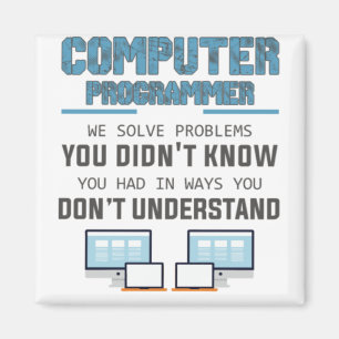 Programmerutvecklare datorforskare presenter-IXe3i Magnet