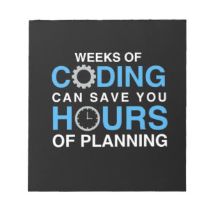 Programmerveckor för kodning anteckningsblock
