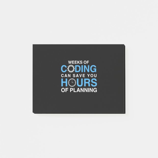 Programmerveckor för kodning post-it block (Framsida)