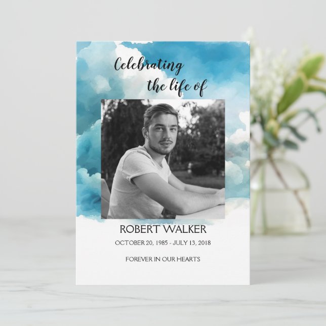 Programmet Blue Order of Service Life Firande Program (Stående Fram)