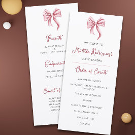 Programmet Cute Rosa Bow Quinceañera Firande