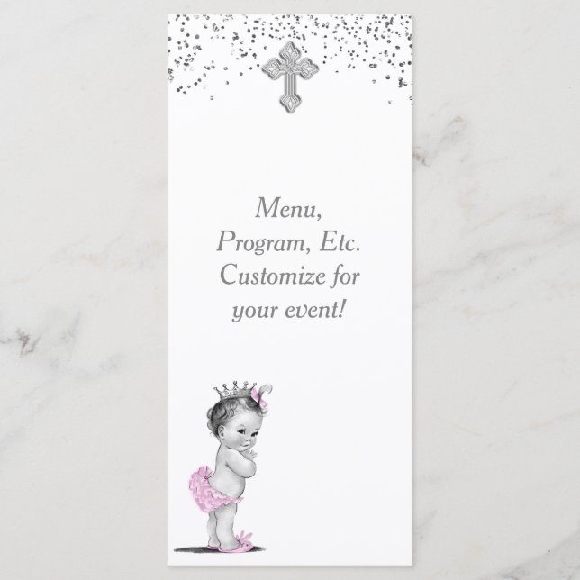 Programmet Flickr Baptism Christening Menu Meny (Framsida)