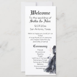 Programmet Goth bröllop svarta klänning ro