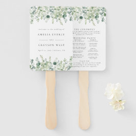 Programmet Greenery Elegant bröllop Fläkt