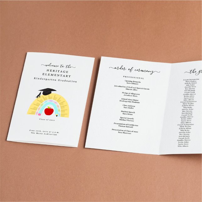 Programmet Kindergarten Preschool Studenten (2 kol Reklamblad (Skapare uppladdad)