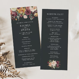 Programmet Moonlight Garden Wedding Ceremony Program