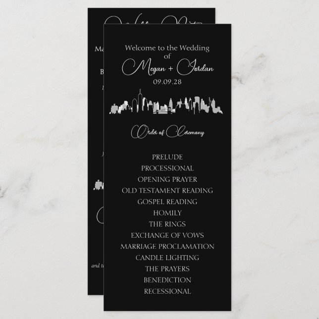 Programmet New York City Skyline (Fram/baksida)