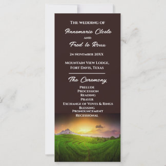 Programmet Rustic Farmland Sunrise/Sunset Ceremony