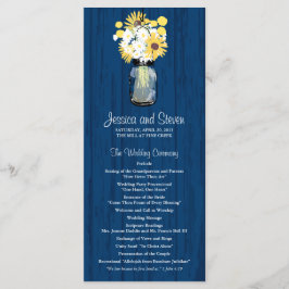 Programmet Rustic Wood Mason Burk och Wildblommor Program