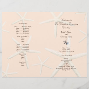 Programmet Starfish White Beach Wedded Folded Fläk