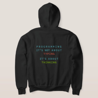 Programming Is Thinking, Not Typing – Developer T Shirt