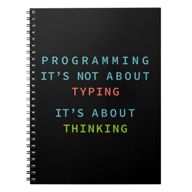 “Programming Quote Notebook for Coders & Developer Anteckningsbok (Framsidan)
