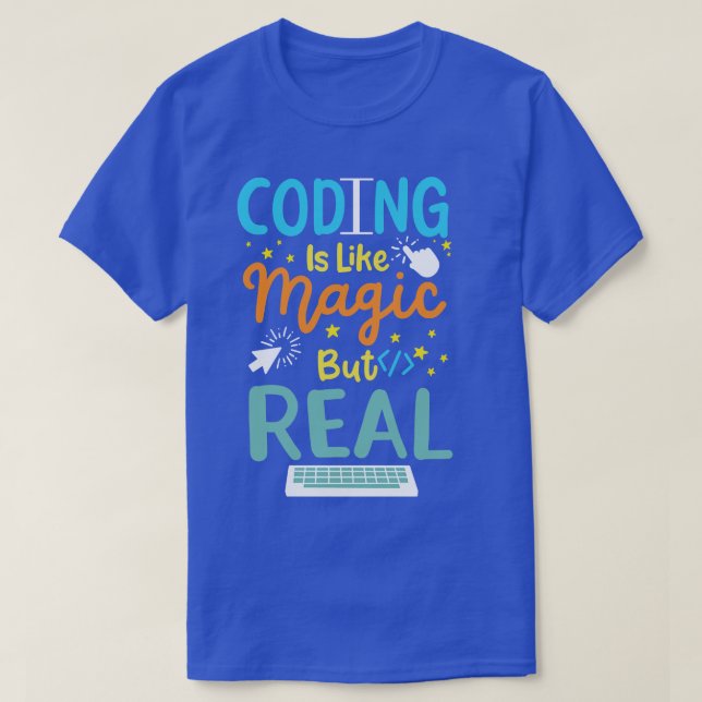 Programplanering för kodkoder t shirt (Design framsida)