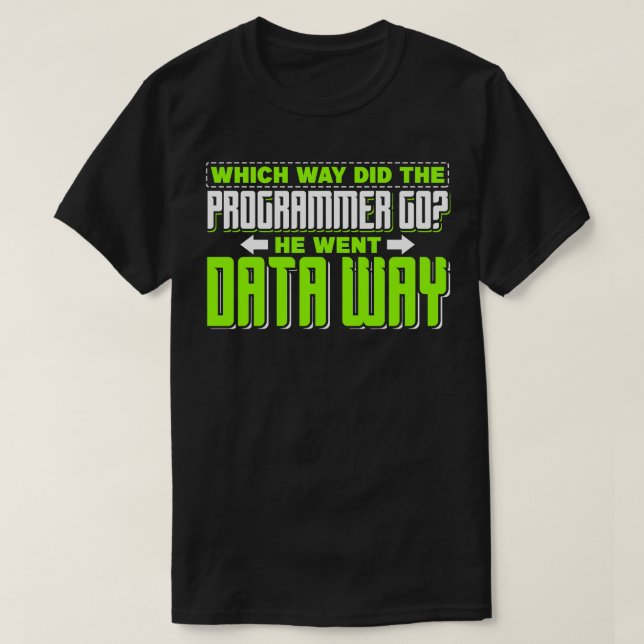 Programplanering På vilket sätt gick programmerare T Shirt (Design framsida)