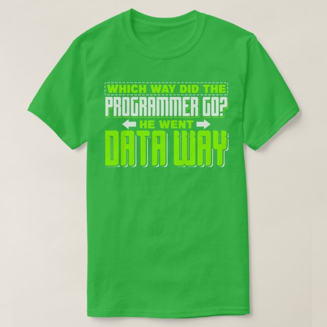 Programplanering På vilket sätt gick programmerare T Shirt (Design framsida)