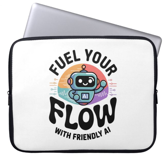 Programplaneringsrobotar framtida trender design laptop fodral (Framsidan)