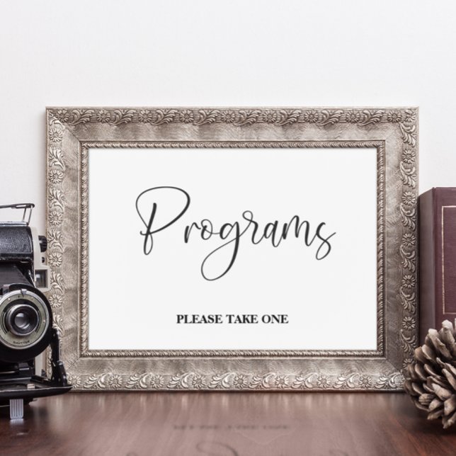 Programs wedding sign Poster (Skapare uppladdad)