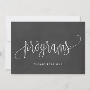 Programsignatur - Lättfärgad calligrafi