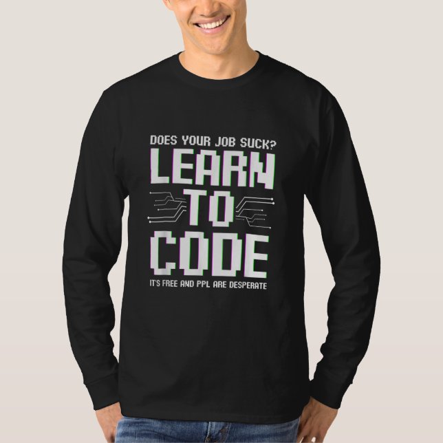 Programvaruingenjör Programmeringsdatorutvecklare  T Shirt (Framsida)
