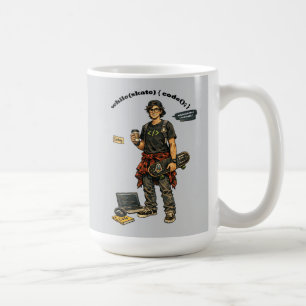 Programvaruingenjör som åker skateboard URM Kaffemugg