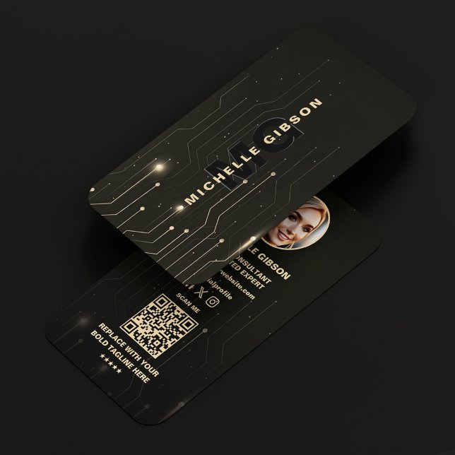 Programvaruingenjör Svart Programmerare Modern Visitkort (Software Engineer Black Programmer Modern Business Card
)