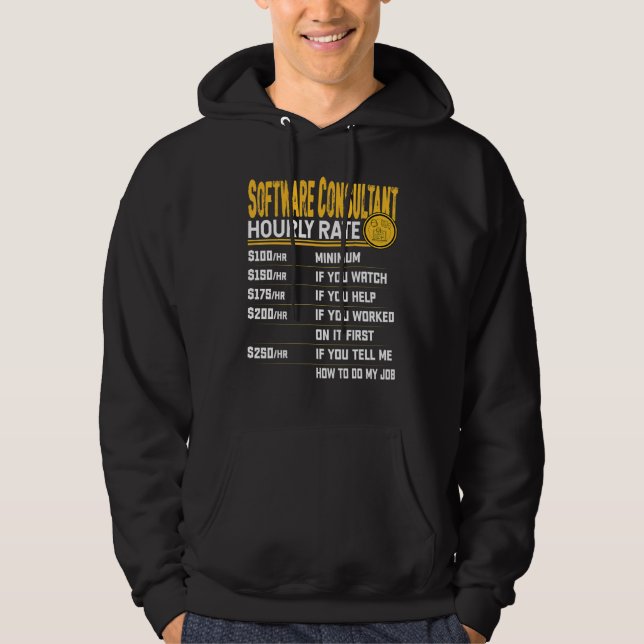 Programvarukonsult Timpris   Mjukvaruspecialist Hoodie (Framsida)