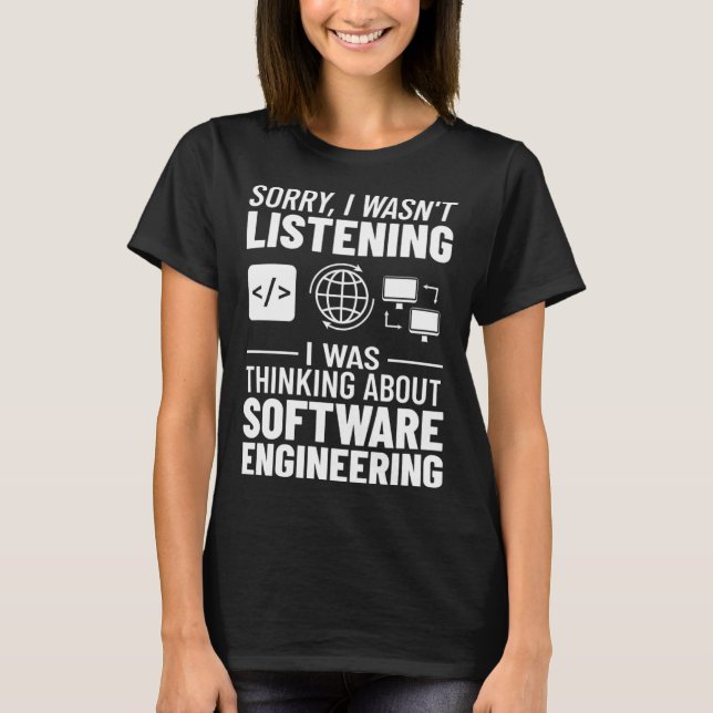 Programvaruteknik chef Nybörjare ingenjör T Shirt (Framsida)