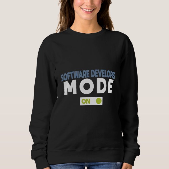 Programvaruutvecklare Läge På Yrke Karriär Arbetar T Shirt (Framsida)