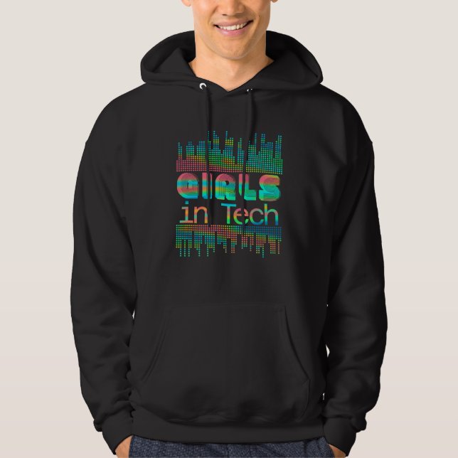 Programvaruutvecklare Tjej Programmerare IT Kodare Hoodie (Framsida)