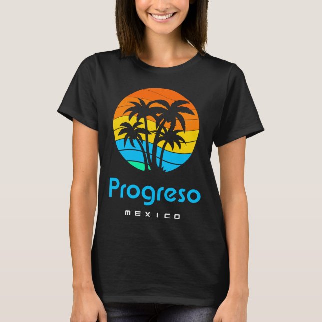 Progreso Mexico T Shirt (Framsida)