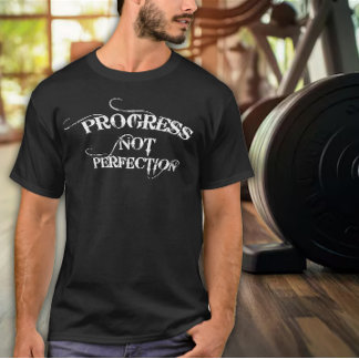 Progress Not Perfection Men's Exercise T Shirt