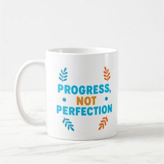 Progress, Not Perfection – Motivational Mug Kaffemugg
