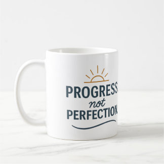 Progress, not perfection - Tea Mug Kaffemugg