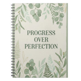 Progress over Perfection Journal Anteckningsbok