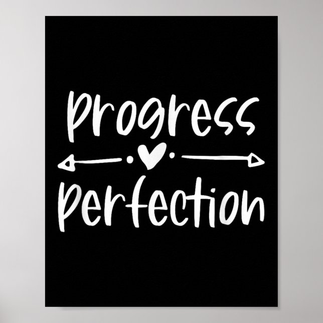 Progress Over Perfection Motivational  Poster (Framsidan)