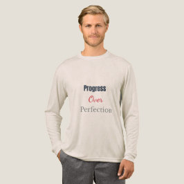 Progress Over Perfection – Motivational Typography T Shirt