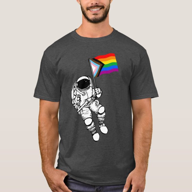 Progress-Pride Astronaut T-Shirt (Framsida)